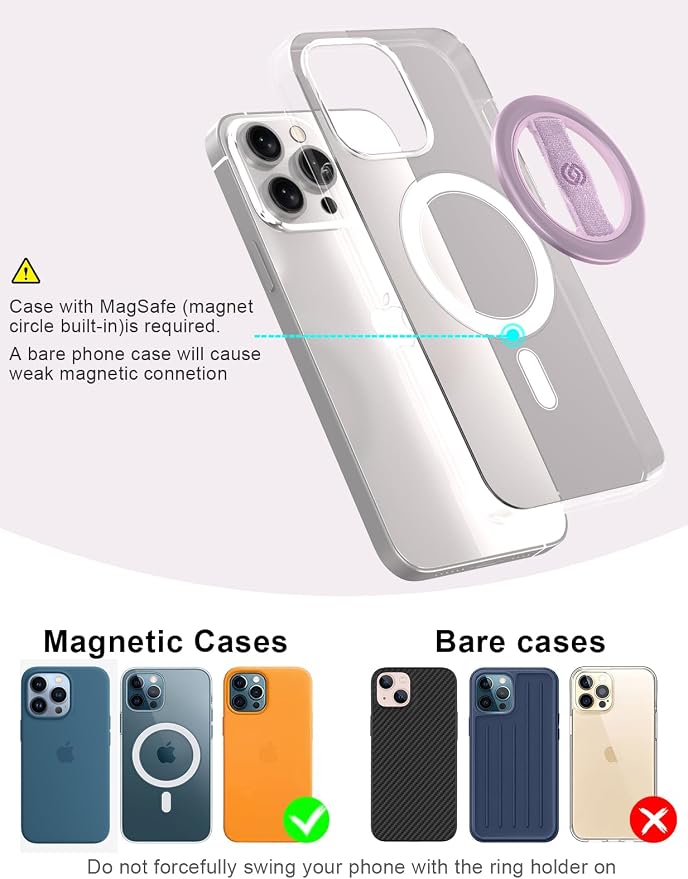 EWA MagOne Lite 3rd Gen Cell Phone Ring Holder, - Image 3