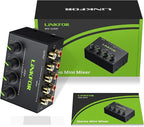 LiNKFOR 4 Channel Stereo Audio Mixer CX400 Metal Shell Support RCA Input and - Image 9