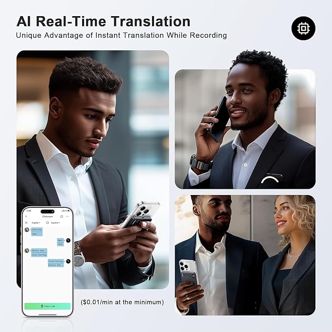 TTQ AI Voice Recorder, Digital Voice Recorder App Control, Transcribe & - Image 5