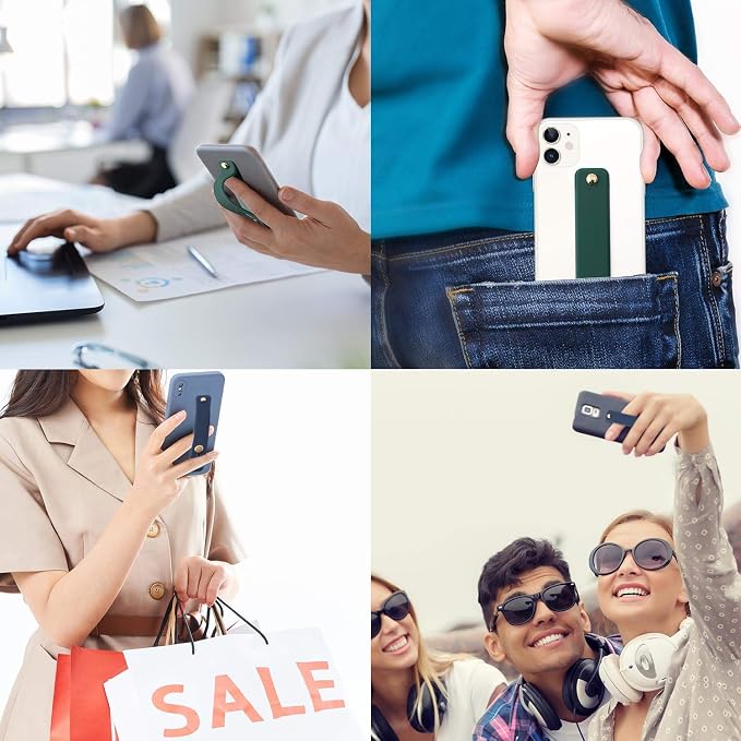 Removable and Reusable Cell Phone Grip Strap, Yetaida Telescopic Finger - Image 8