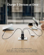 Anker USB C Charger, PPS 3-Port Fast Compact Foldable Wall Charger - Image 3
