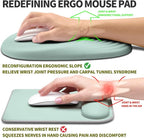 Hokafenle Ergonomic Mouse Pad Wrist Support, Terraced Slope Carpal Tunnel Wrist - Image 2