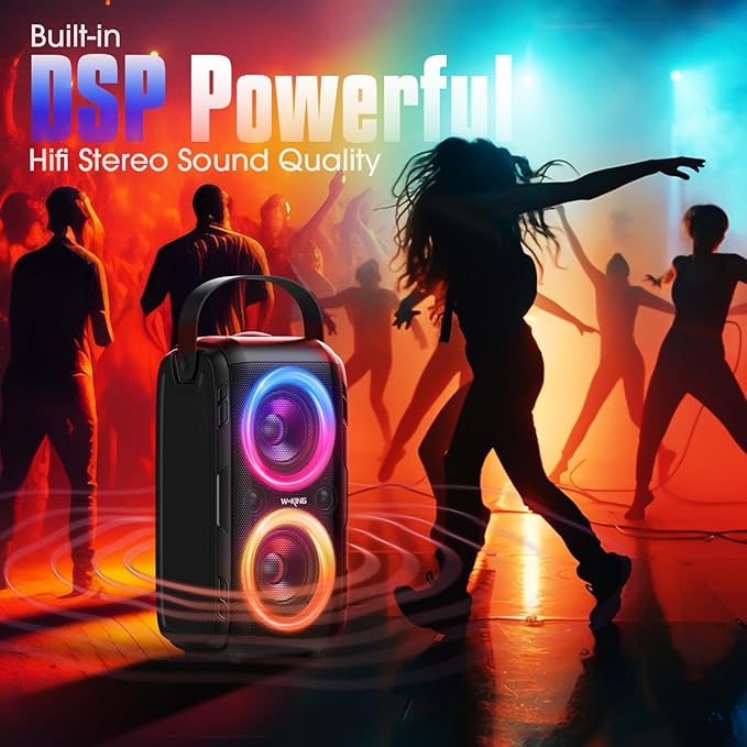 W-KING Party Loudest Portable Bluetooth Speaker Wireless Boom Box, 180W Max Big - Image 7