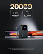 INIU 65W Fast Charging Laptop Power Bank, Compact 20000mAh Portable Charger - Image 7
