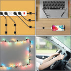 200 Pcs Cable Clips, Adhesive Cable Organizer Cord Holder Wire Clip Wire - Image 7