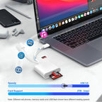 SD Card Reader for iPhone iPad, USB C & Lightning Dual Interface Memory Card - Image 4