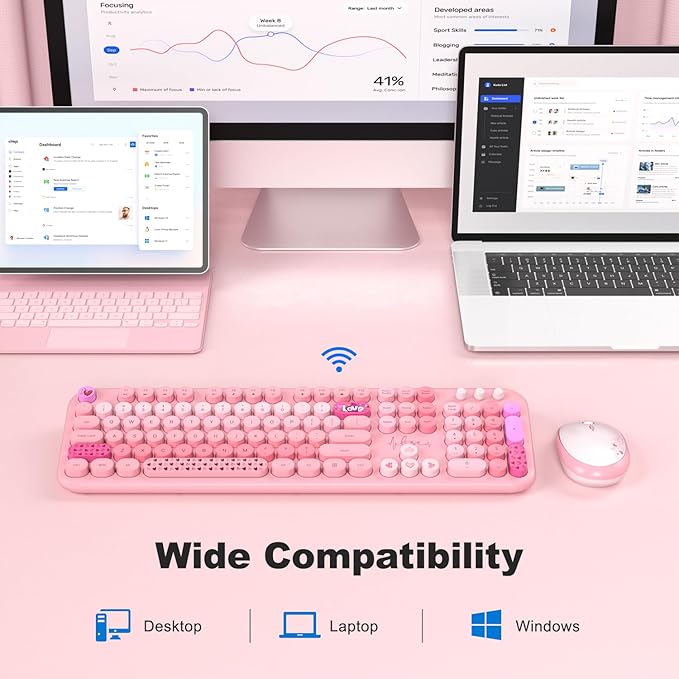 KNOWSQT Wireless Keyboard and Mouse Combo - Image 6