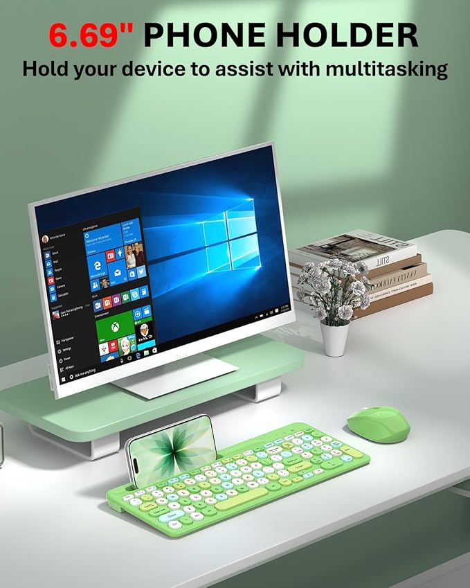 Colorful Wireless Keyboard and Mouse Combo - Image 3