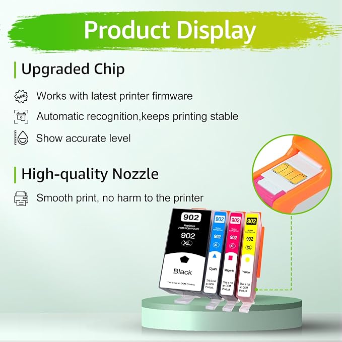 Upgraded 902XL Ink Cartridges Combo Pack Replacement - Image 4
