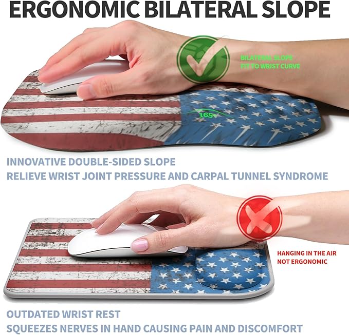 Ergonomic Raised Mouse Pad Wrist Support - Image 2