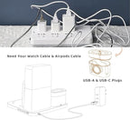 Wireless Charging Station, iPhone 3 in 1 Fast 15W Wireless Charger - Image 5