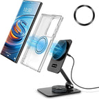Compatible with MagSafe Charger, 15W MagSafe Charger Stand, 360°Rotation Base by NeotrixQI