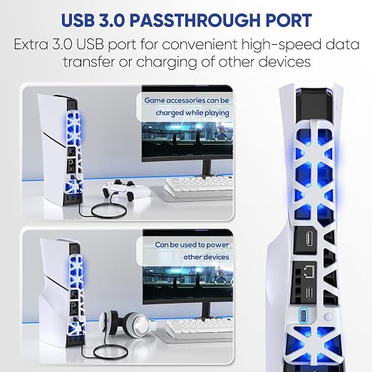 PS5 Slim Cooling Fan with Adjustable Speed - Image 6