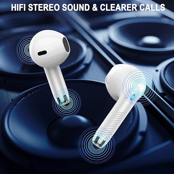 Wireless Bluetooth 5.4 Earbuds, Ear Buds LED Power Display Headphones 6D Stereo - Image 6