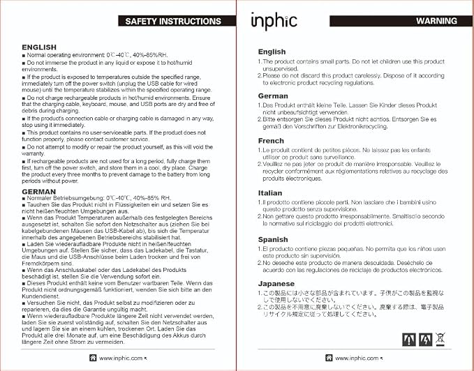 INPHIC Wireless Mouse Rechargeable, Upgraded Visible Battery, 2400 DPI - Image 9