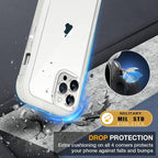 Miracase Glass Case for iPhone 13 Pro Max 6.7 inch, Upgrade Full-Body Clear - Image 4