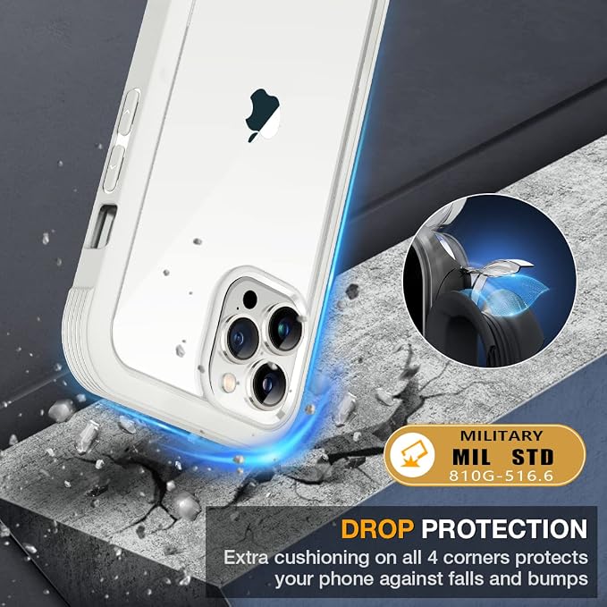 Miracase Glass Case for iPhone 13 Pro Max 6.7 inch, Upgrade Full-Body Clear - Image 4