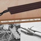 Floor Cord Cover Cavity 0.8"x0.37" Self Adhesive Cord Hider, 10FT Low Profile - Image 6