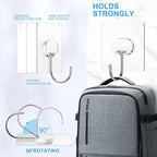 Large Adhesive Hooks for Hanging Heavy Duty Wall Hooks Self Adhesive Towel Coat - Image 5