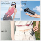 JISULIFE Portable Handheld Fan Life9, Turbo Power High Speed Air, 5 Gear Wind - Image 5