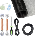 Window Screen Replacement Kit, 8-in-1 DIY Screen Door Repair Kit by TOOLTRIZ