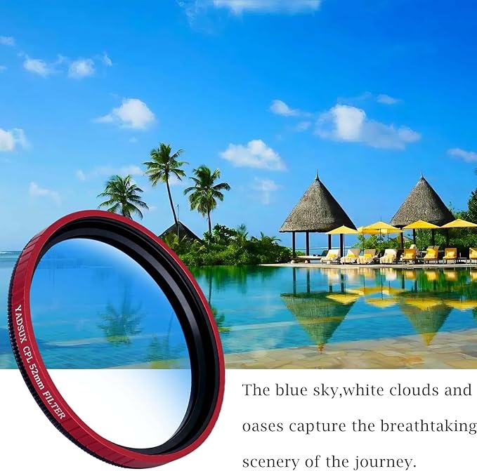 52mm Phone CPL Polarizer Lens Filter Kit, iPhone Camera Attachment, Compatible - Image 2