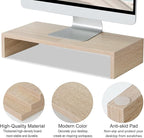 TEAMIX 20 Inch Wood Monitor Stand Riser, Wooden Desktop Stand - Image 4