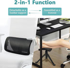 Footrest for Desk Adjustable Height 2-in-1 Function Rotatable Ergonomic Under - Image 5