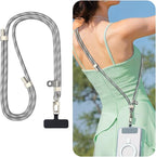 Phone Crossbody Lanyard with 2 Phone Tabs, Adjustable Anti-Theft Phone Lanyard by AKJOHN