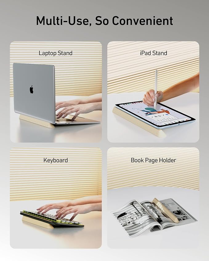 3 in 1 Silicone Laptop Stand, Keyboard Riser - Image 5