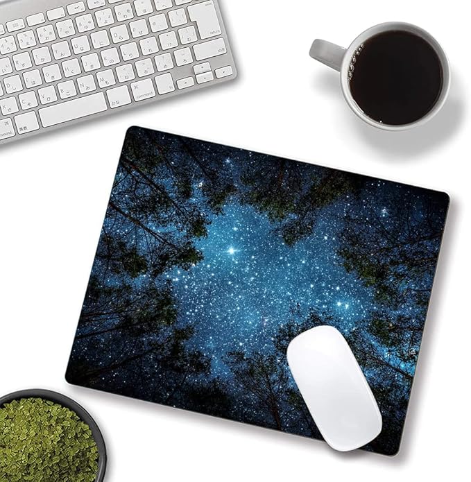 Mouse Pad, Forest Mouse Pad, Square Waterproof Mouse Pad Non-Slip Rubber Base - Image 4