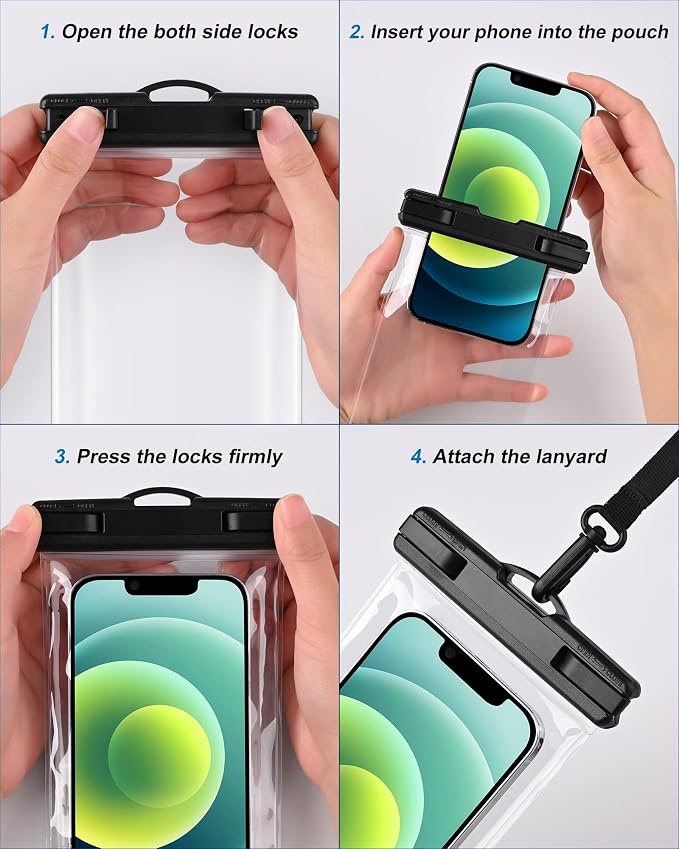 2025 Waterproof Phone Pouch: 3 Pack Cruise Ship Essentials Must Haves Dry Bag - Image 8