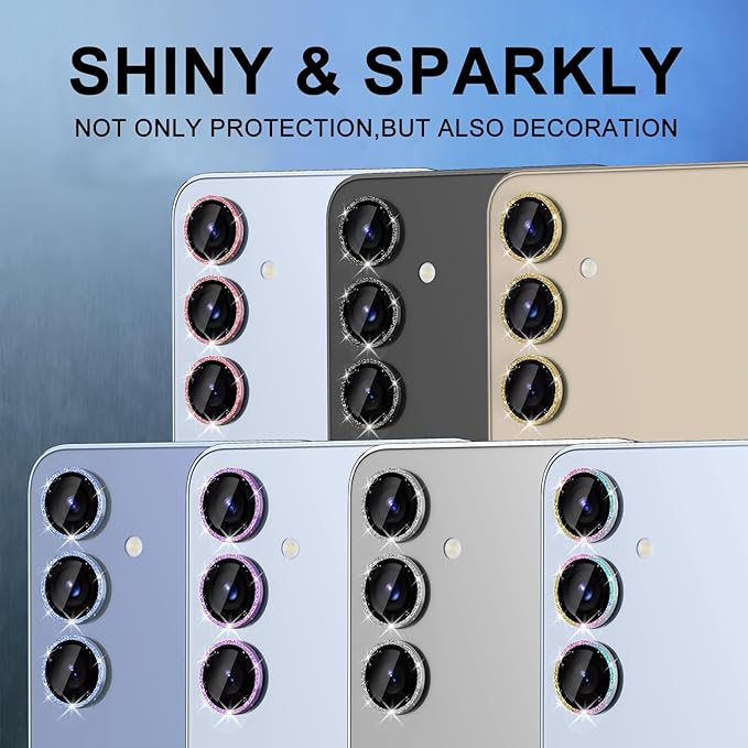 for Samsung Galaxy S25 Camera Lens Protector, Individual Metal Ring Tempered - Image 7