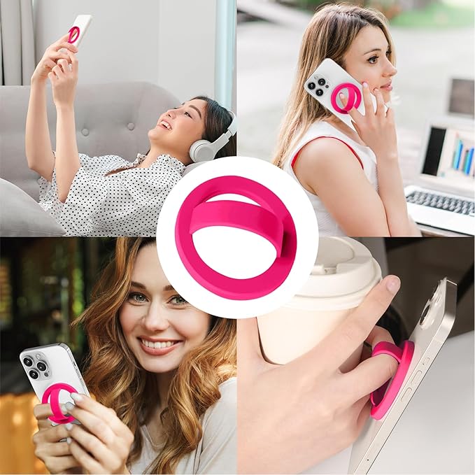 Magnetic Silicone Ring Grip Phone Holder, Loop Grip Phone Holder, Magnetic - Image 7