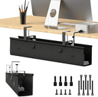 Under Desk Cable Management Tray, 30-inch No-Drill Cord Organizer by Unknown
