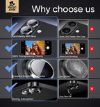 MAGIC JOHN for iPhone 16Plus/16 Camera Lens Protector 9H Aerospace Tempered - Image 6