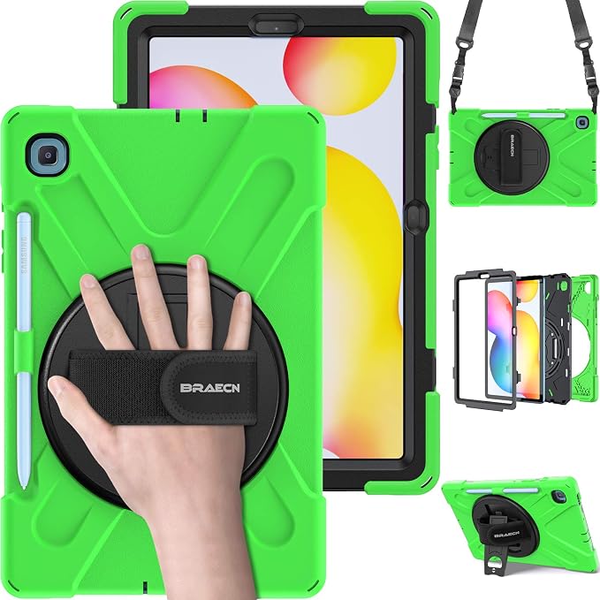 BRAECN for Samsung Galaxy Tab S6 Lite 10.4 Case, Heavy Duty Shockproof Case by BRAECN
