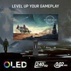 ViewSonic XG272-2K-OLED 27 Inch 1440p 240Hz OLED Ergonomic White Gaming Monitor - Image 2