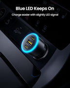 PISEN 60W 3-Port USB C Car Charger - Image 4