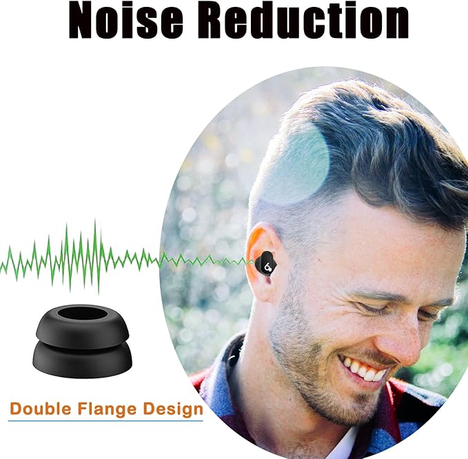 Double Flange Ear Tips for Beats Studio Buds Replacement Earbuds Tips for Beats - Image 4