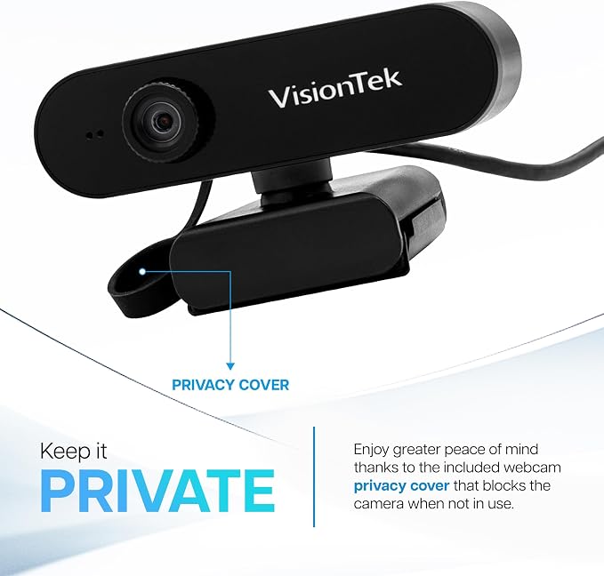 VisionTek VTWC30 Premium Full HD Webcam, - Image 4