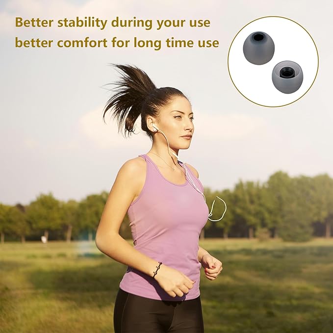 Silicone Replacement Earbud Tips Earbud Covers Ear Tips Fit - Image 6