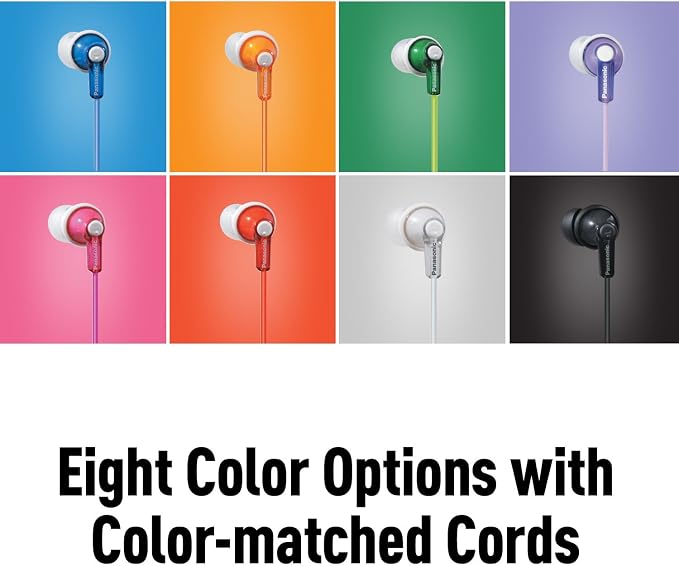 Panasonic ErgoFit Wired Earbuds, 3.5mm Jack In-Ear Headphones Wired - Image 3