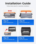 TN450 Black Toner Cartridge 2-Pack Replacement Compatible - Image 4