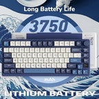 RK ROYAL KLUDGE M75 Wireless Mechanical Keyboard w/Screen and Volume Knob - Image 7