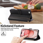 Compatible with iPhone 7/8/SE 2020/SE 2022 Wallet Case PU Leather Shockproof - Image 3