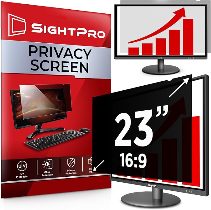 23 Inch 16:9 Computer Privacy Screen Filter by SightPro