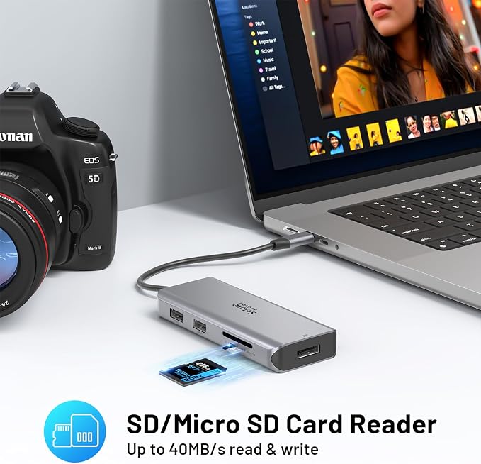 USB C Docking Station Dual Monitor, 9 in 1 Triple Display Docking Station to - Image 7