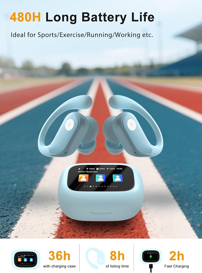 Wireless Earbuds, ANC Noise Cancelling Sport Ear Buds - Image 3