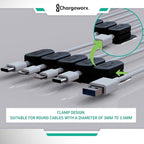 Magnetic Cable Clips – Chargeworx Cord Organizer - Image 5